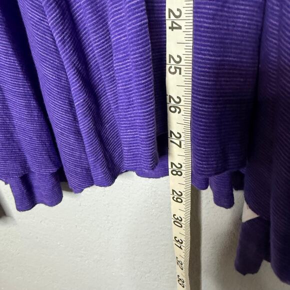 Y2K Free People Women's Purple Sequin Shark Bite Hem Tank Top Size Large - Picture 8 of 9